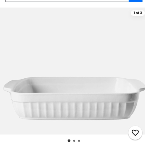 Other - Square Ceramic Baking Dish In White Color 7 1/2x5 NWOT